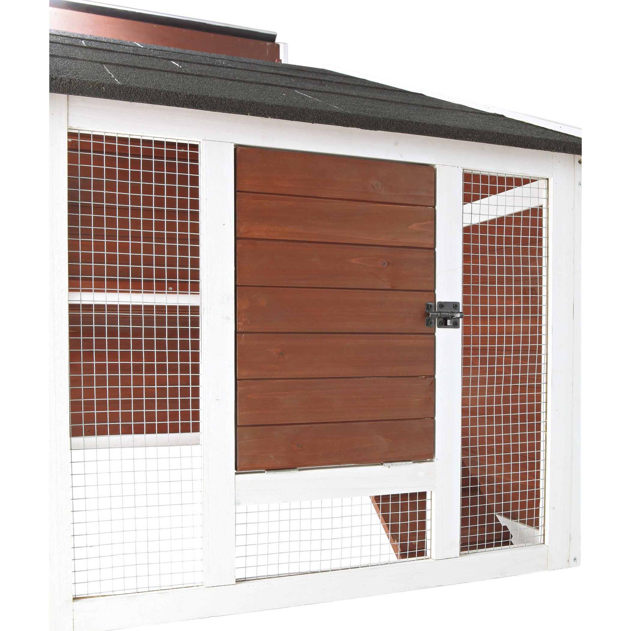 TRIXIE Natura 72in Enclosed Outdoor Chicken Coop with a Run and