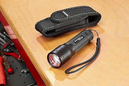 Miniatura 8 de Ledlenser Linterna LED P7, 450 lúmenes, enfocable, haz de larga distancia de 984.3 ft, 4 pilas AAA, incl. baterías