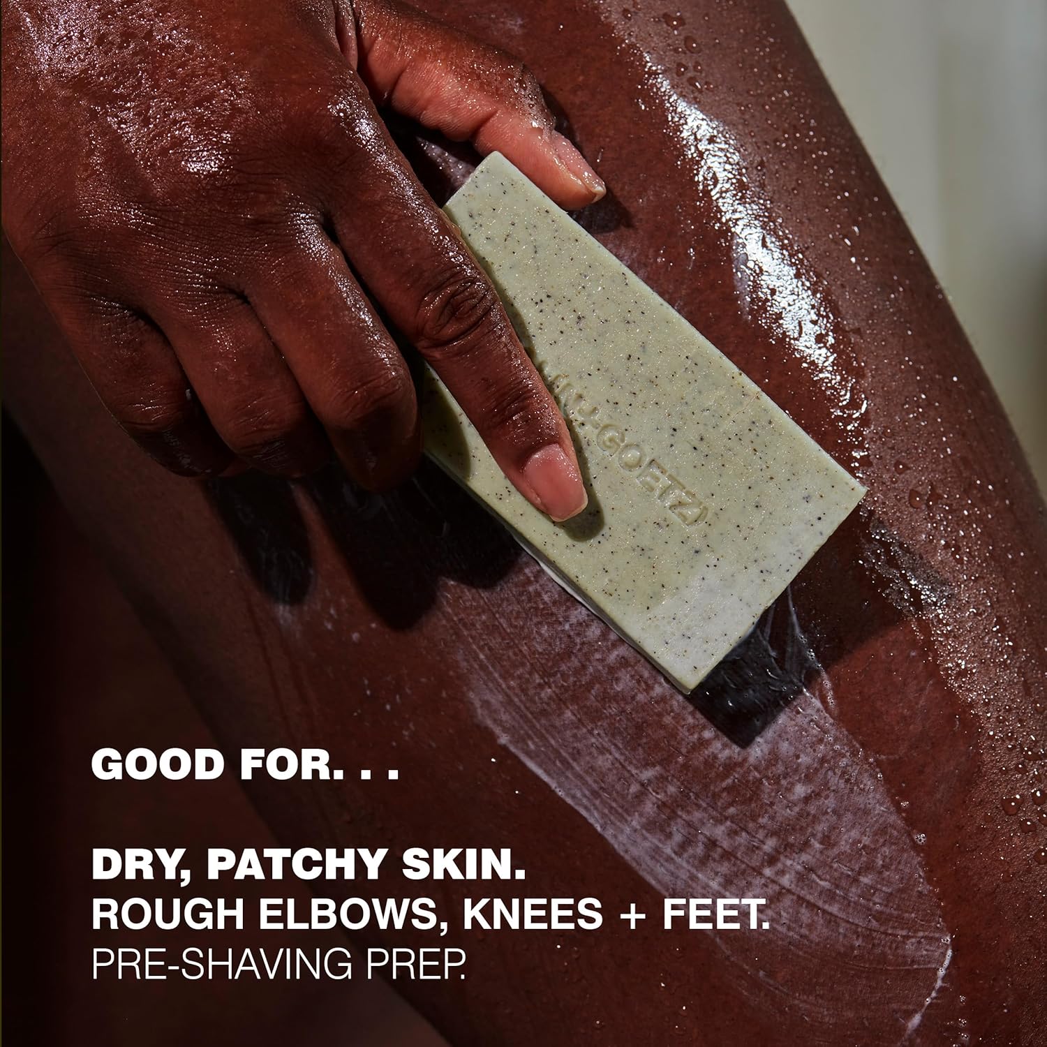 MALIN+GOETZ Mandelic Acid Exfoliating Bar | Triple-Milled Exfoliating + Cleansing Bar | Mandelic Acid, Lactic Acid, Pumice + Eucalyptus | Smooths, Softens + Brightens Skin | Vegan + Cruelty-Free(5 oz) - Image 3