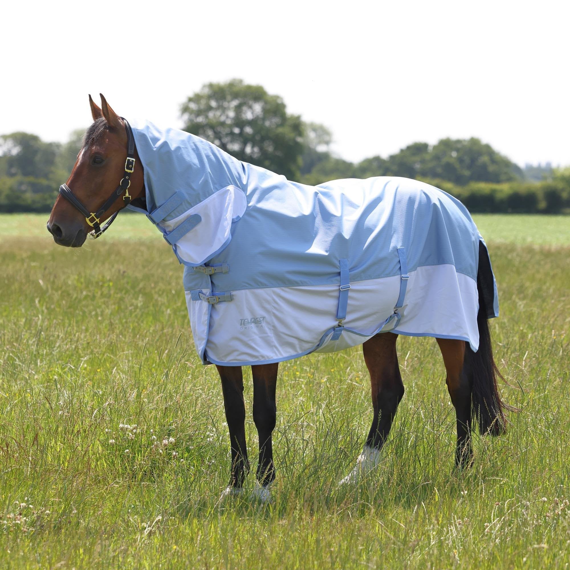 Shires Tempest Original Waterproof Fly Rug - Pale Blue