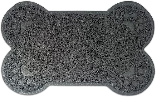 Eurow Tapete de PVC para gatos y perros para cajas de arena y áreas de alimentación, antideslizante, a prueba de fugas, limpiador de patas de malla