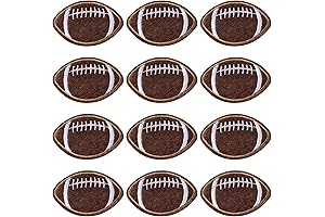 PAGOW 20Pcs Iron On Football Patches for Clothing