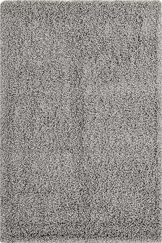 Miniatura 10 de Unique Loom Solid Shag Collection - Alfombra rectangular (4 pies 1 pulgada x 6 pies 1 pulgada, color gris nube)