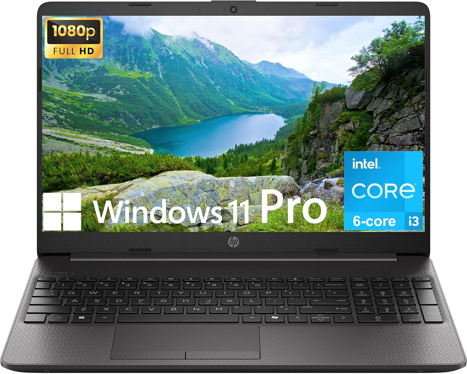 HP G9 Business Laptop, 15.6" FHD Display, Wi-Fi 6, Ethernet, USB-C, HDMI, Webcam, SD Card Reader, Windows 11 Pro, Gray (6-core Intel i3-1315U, 16GB RAM | 1TB SSD)