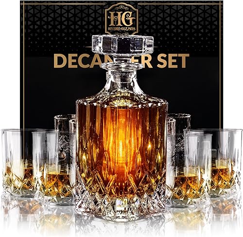 Regalo de lujo para hombres  Juego de decantador de whisky para tu querido esposo o papá  4 vasos de whisky y decantador es una gran idea de regalo
