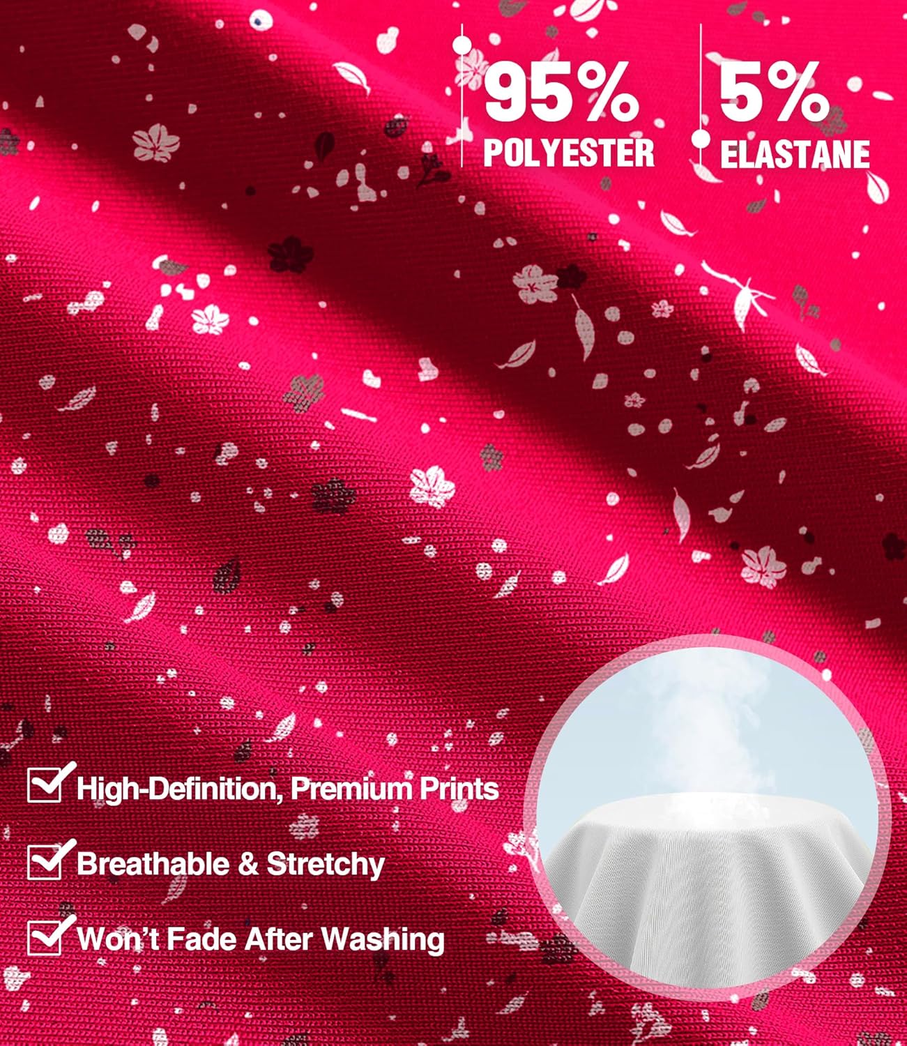 ZITY Men's Golf Polo Shirt Short Sleeve Performance Moisture Wicking Collared Print Shirt for Golf and Casual Wear - Image 5