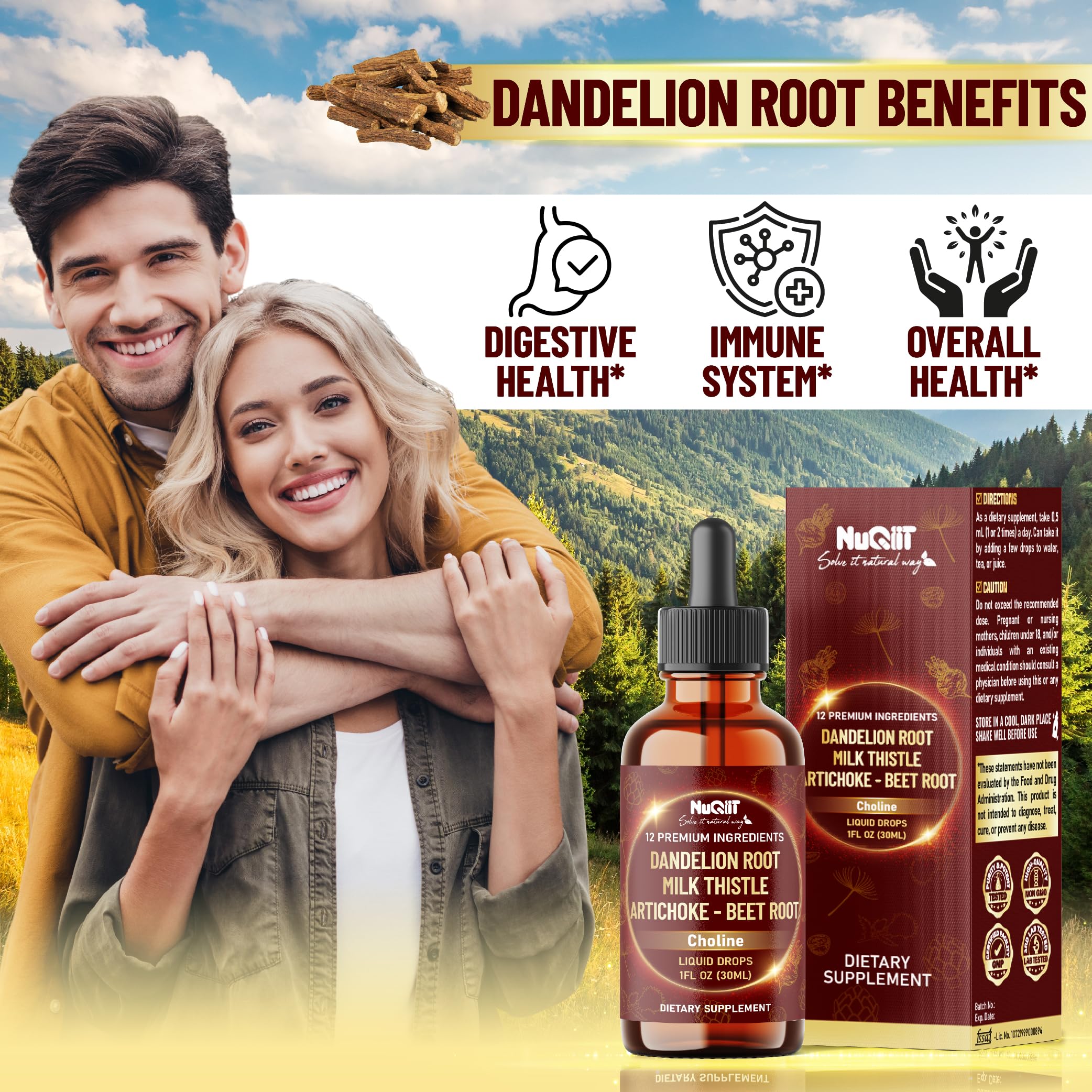Amazon.com: 12in1 Dandelion Root Liquid Extract with Milk Thistle