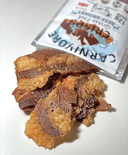 Miniatura 4 de Carnivore Crisps pechuga de ternera, (3) bolsa de 1.5 onzas, 0.35oz de proteínas por porción, hecha con sal real de Redmond, aprobada por dieta