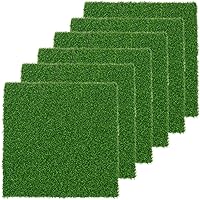 Verdigrass 12x12 Inch Artificial Grass Mat 0.6 Thick Fake Turf Tiles for Indoor Outdoor Patio Garden DIY Crafts