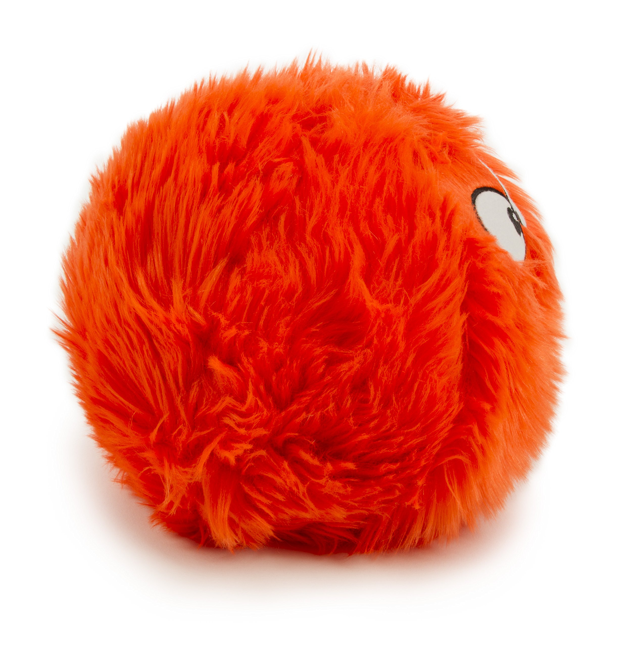 Godog Furballz Squeaky Plush Ball Dog Toy Chew Guard Technology
