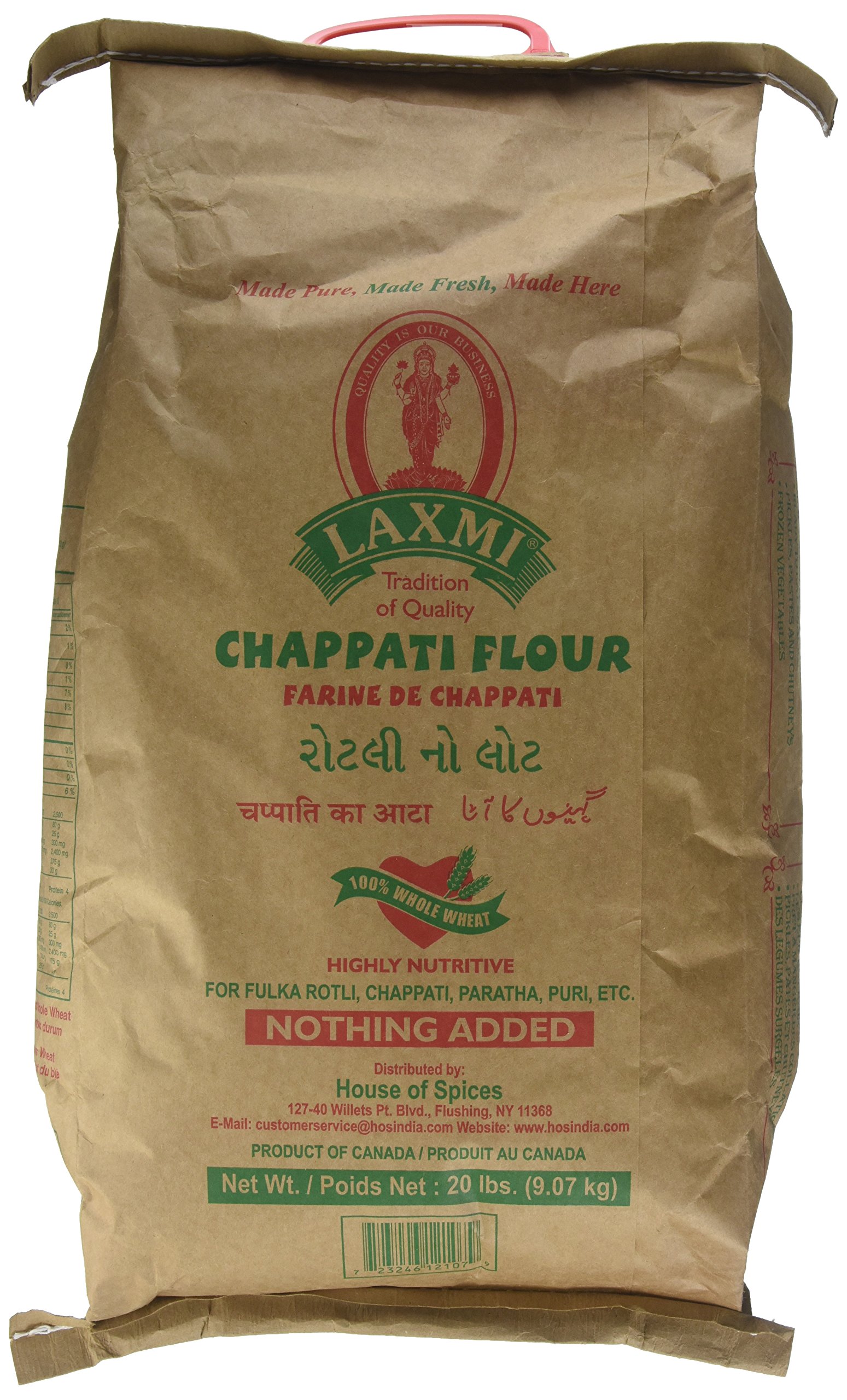 Brand All-Natural Chappati Flour, 20lb