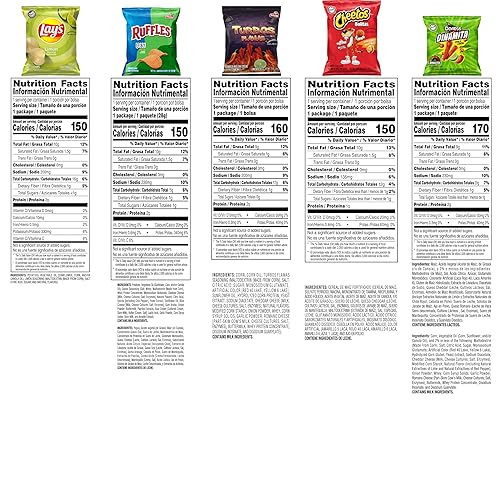 Vista 14 de Frito Lay Flamin' Hot - Paquete variado de aperitivos picantes, 6 sabores individuales Cheetos, Doritos, Chester's & Funyuns (40 unidades)