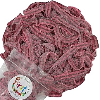 Variety Color Sour Gummy Belts Raspberry Cherry, 1.5 LB