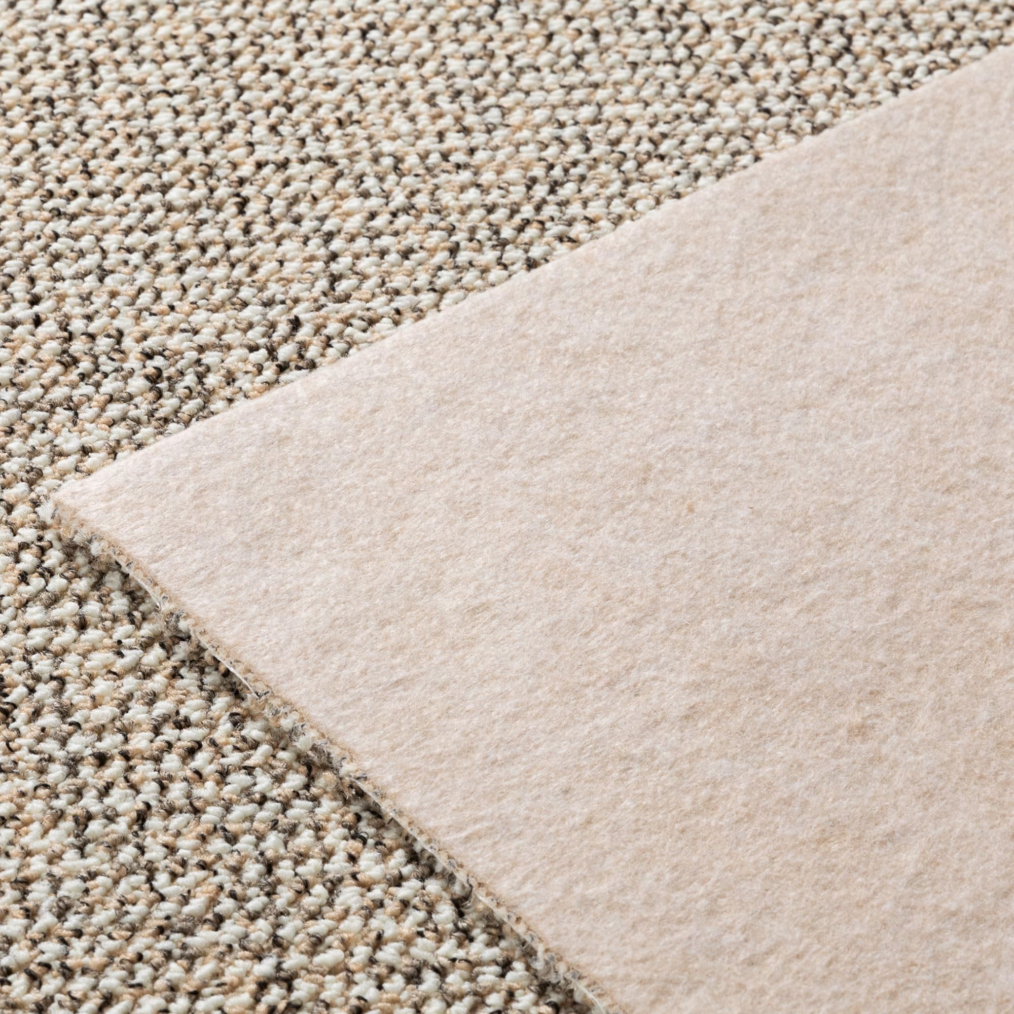 Steffensmeier Teppichboden Rhodos Meterware | Auslegware für Kinderzimmer Wohnzimmer Schlafzimmer | Creme Beige, Größe: 200x100 cm