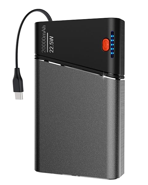 Portable Charger 20000mAh, 22.5W PD 3.0+QC 4.0 Super Fast Charging Power Bank, Cooler Aerospace Metal Case for iPhone 17 16 15 14, 13 Android, iPad, Samsung Google Tablet & More, Travel Essential