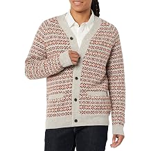 Amazon Essentials Men's Lambswool V-Neck Cardigan with Pockets Previously Goodthreads