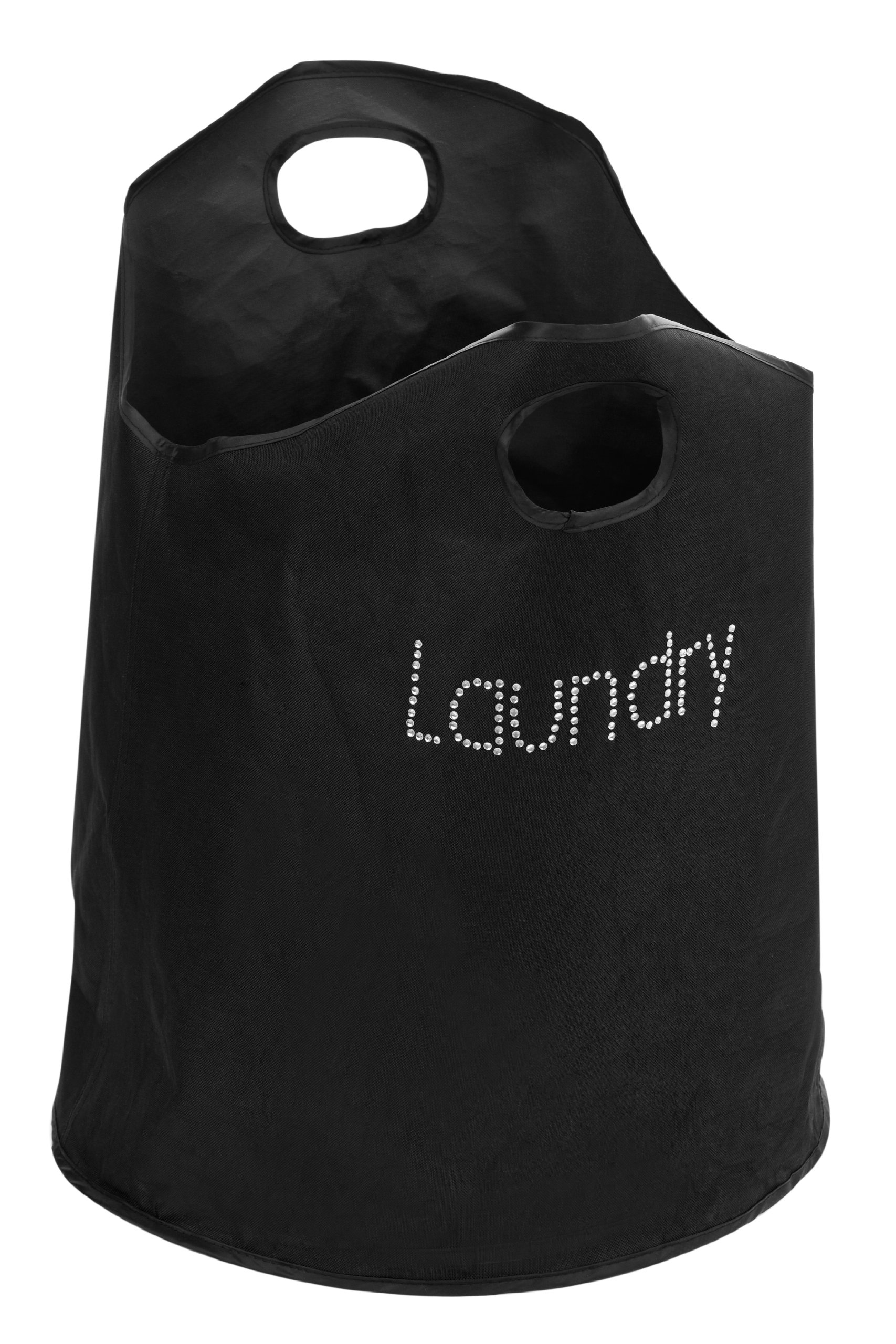 Premier Black Housewares Diamante Laundry Bag