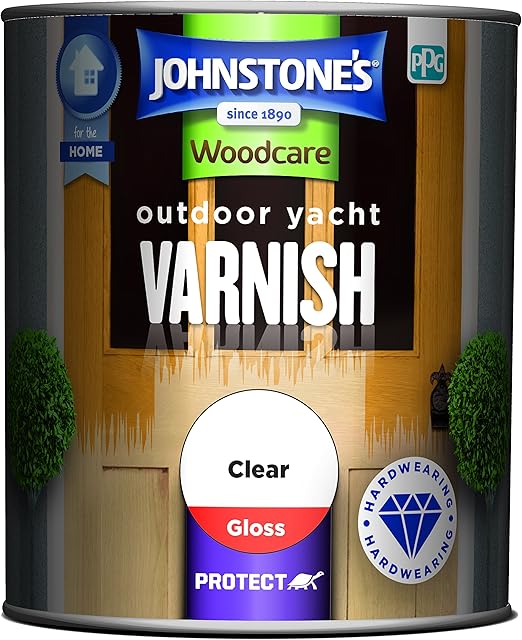 Johnstone's Woodcare Outdoor Yacht Varnish - Clear 750ml