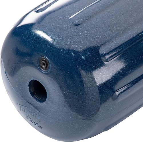 Vista 33 de Defensa para barco con diseño de vinilo inflable Taylor Made Products Big B con tubo para soga central Negro