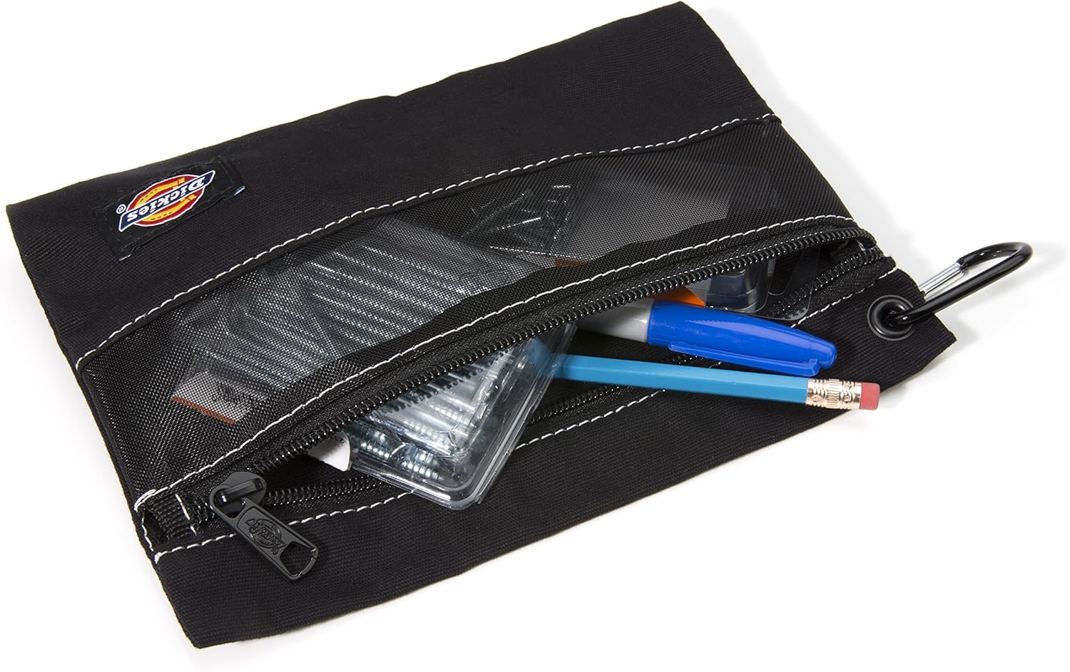 Dickies Set of 3 Small Canvas Utility Pouches, Zippered, for Organizing Small Tools and Fasteners, Black : Tools & Home Improvement