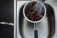 Vista 8 de LiveFresh Large Stainless Steel Fine Mesh Strainer with Reinforced Frame and Sturdy Rubber Handle Grip - Designed for Chefs and Commercial Kitchens