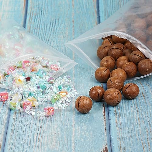 Miniatura 7 de Paquete de 20 bolsas grandes de 14 x 18 pulgadas con cierre de cremallera transparente de 4 mil, con cierre de cremallera, resistente, de plástico,