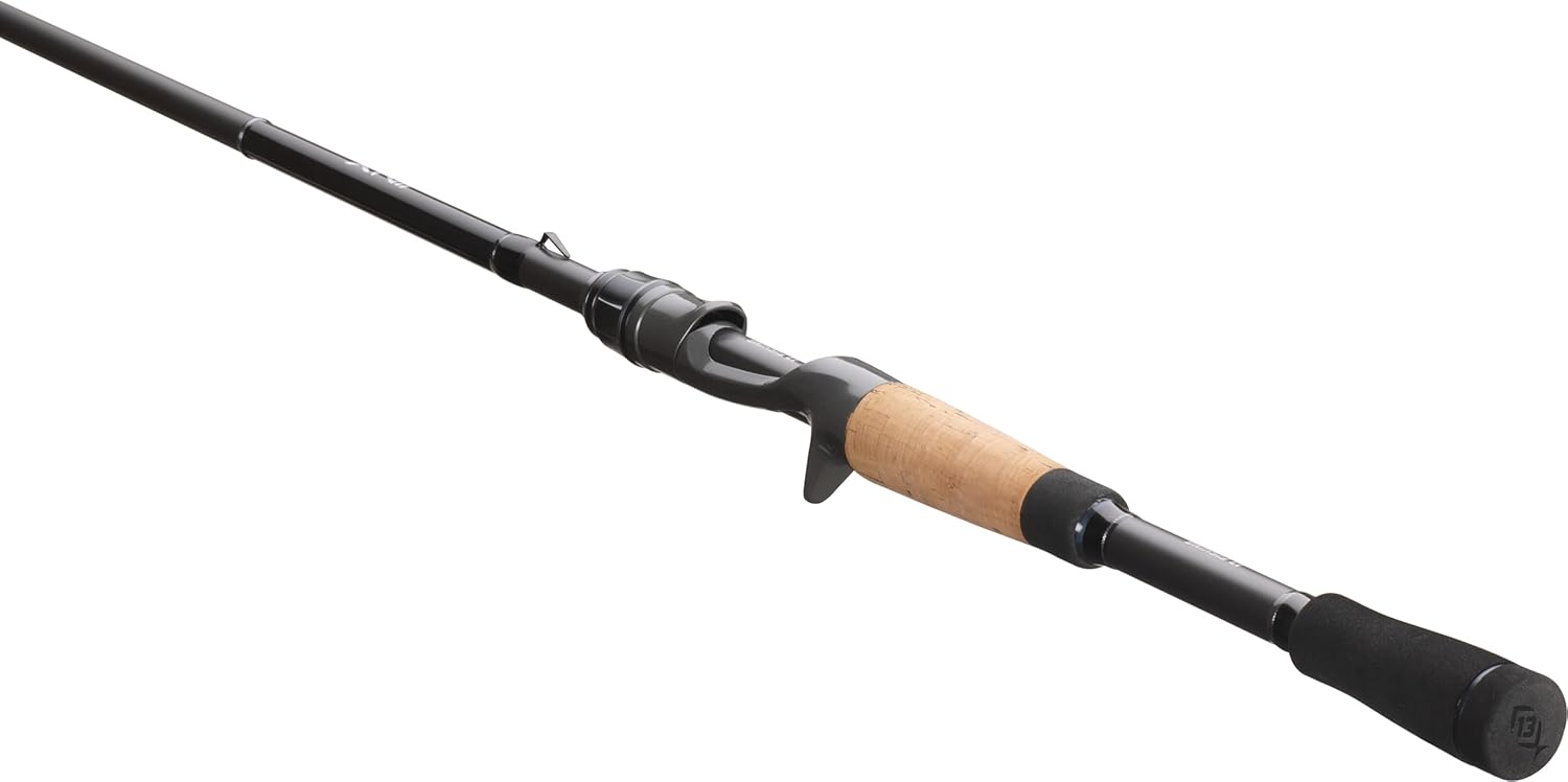 13 Fishing Jinx Split Grip Casting Rod, 7'1" Medium Heavy Power Fast Action, Graphite Bass Fishing Rod for Freshwater Casting Techniques