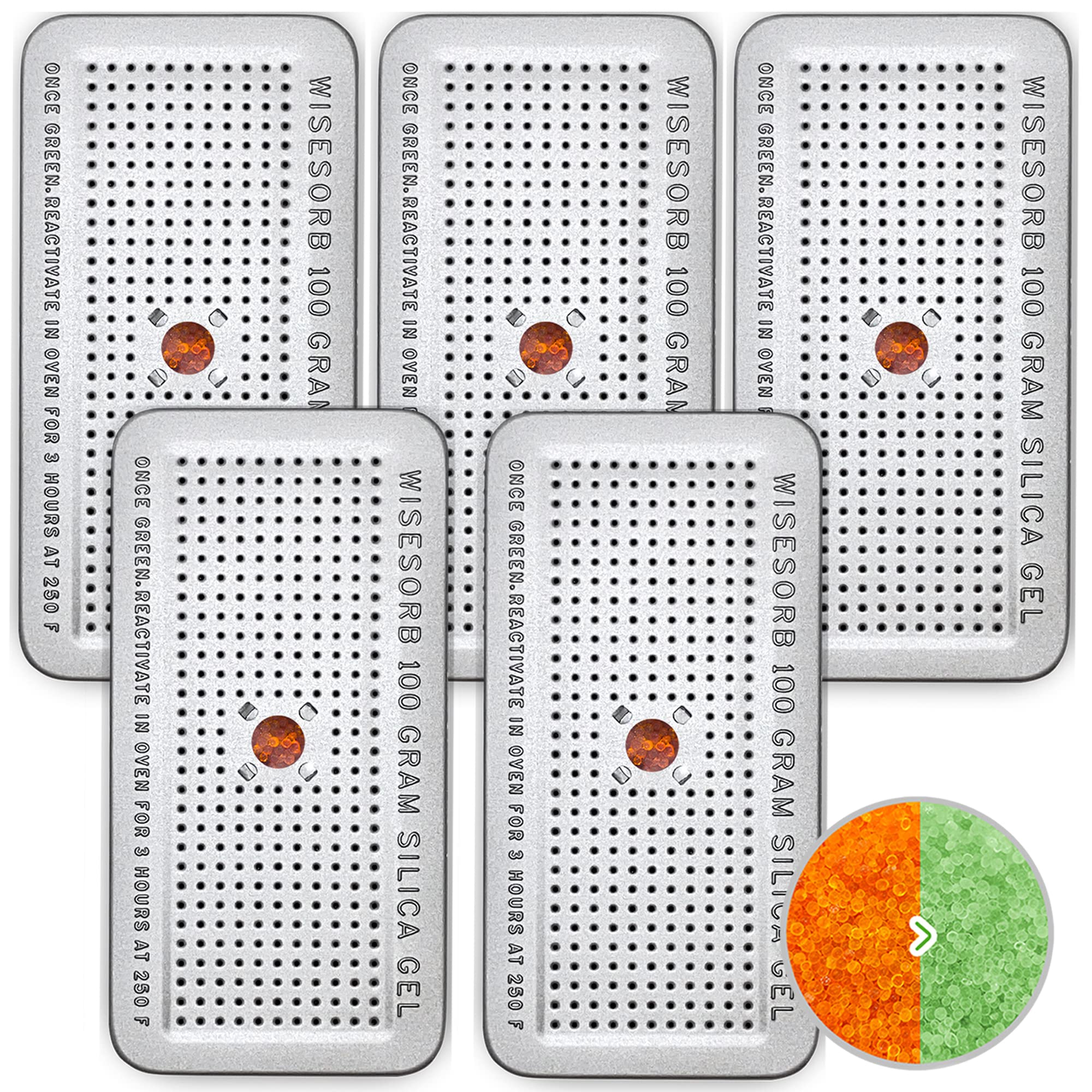 Wisesorb Silicagelkralen van 8 kg met indicator (van oranje naar