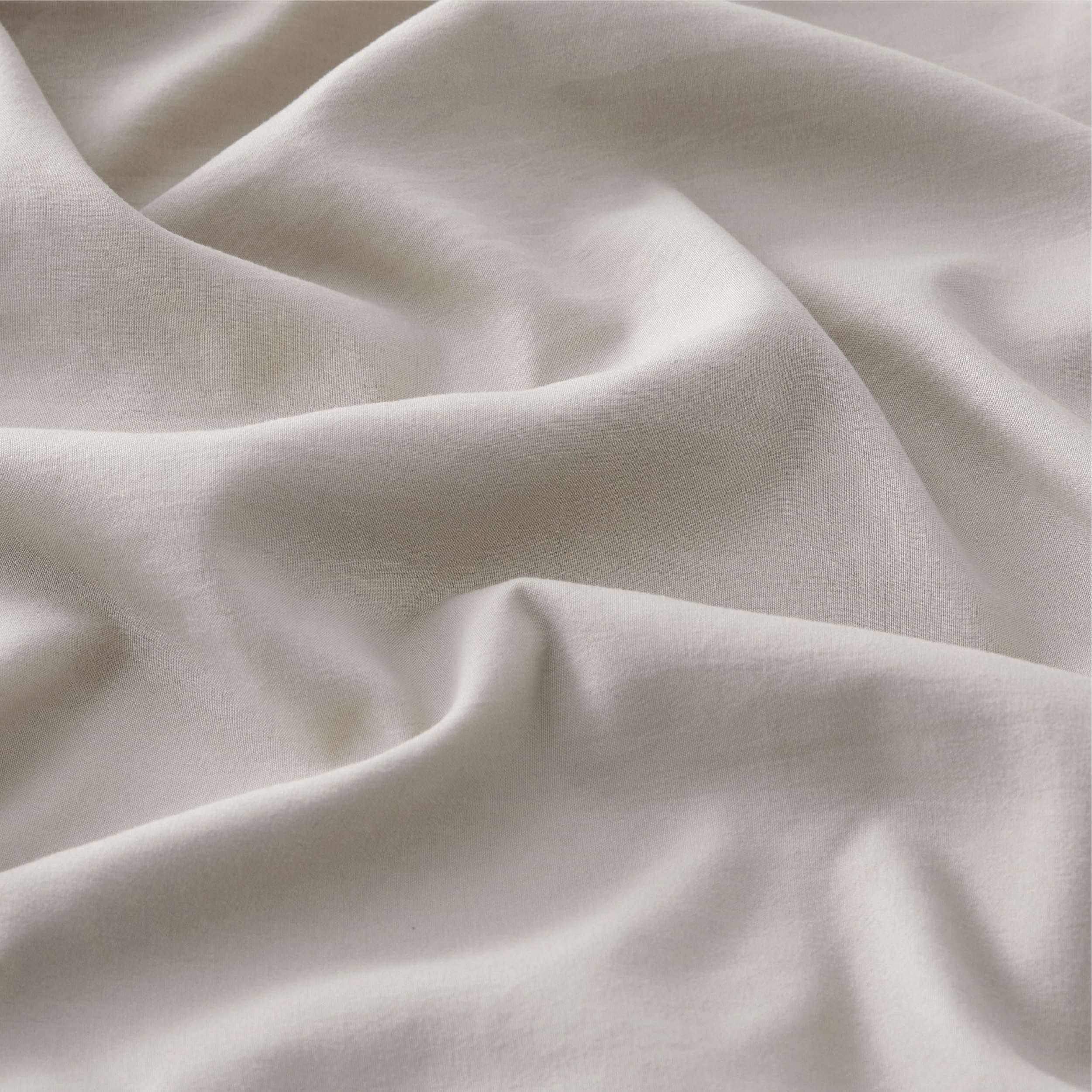 BEDSURE Pościel 200 x 220 cm, 3-częściowa, naturalna – miękka pościel z poliestru Öko-Tex z mikrofibry, 1 poszwa na kołdrę 200 x 220 cm z zamkiem błyskawicznym i 2 poszewki na poduszkę 80 x 80 cm