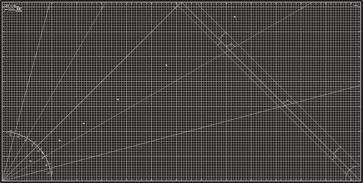 Elan Cutting Mat A1 Black & Taupe, Large Self Healing Cutting Mat 24 x 36 Inch, 5-Ply Craft Board Black, Hobby Board for Crafts 24x36 Inch