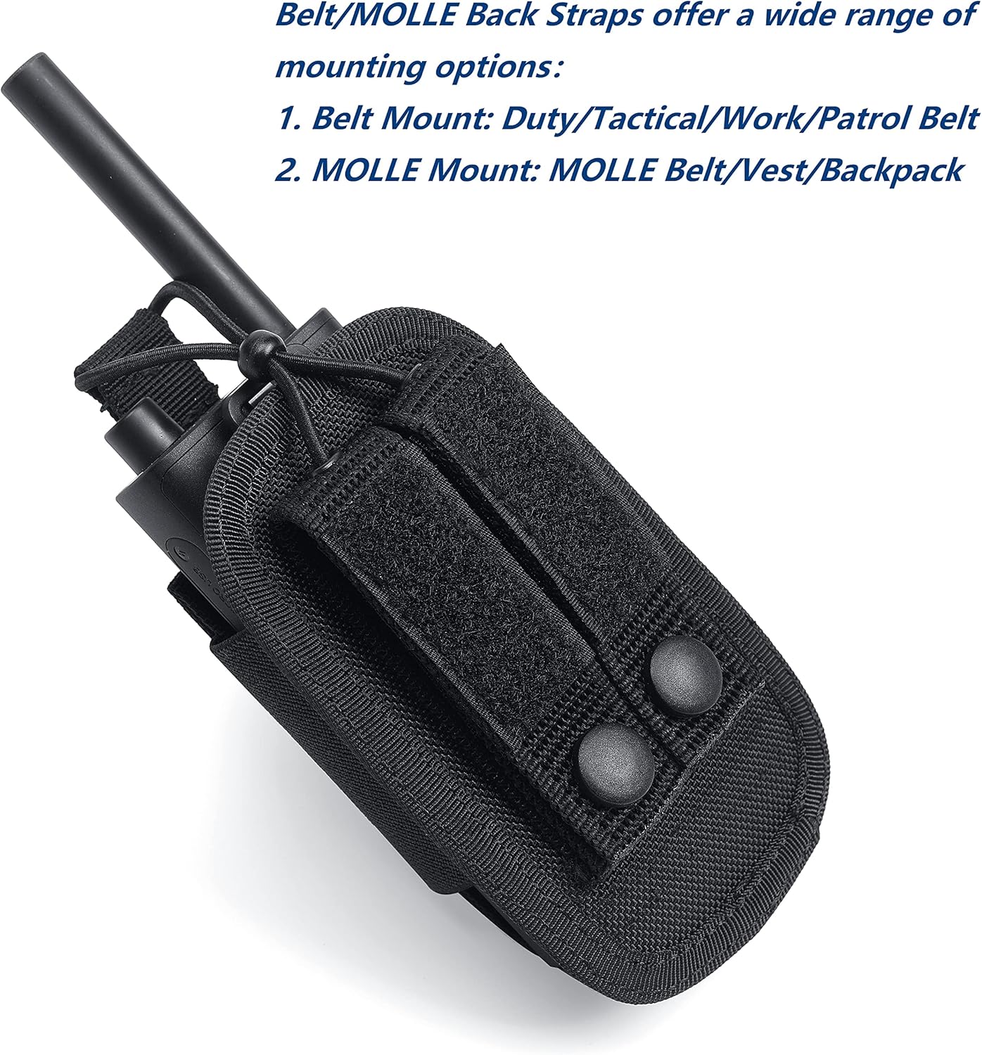 Funda MOLLE Para Walkie Talkie - Porta Radio Táctico Con Correa Ajustable