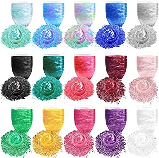 Edible Glitter - 15 Popular Colors Edible Glitter for Cocktails, Food Gr...