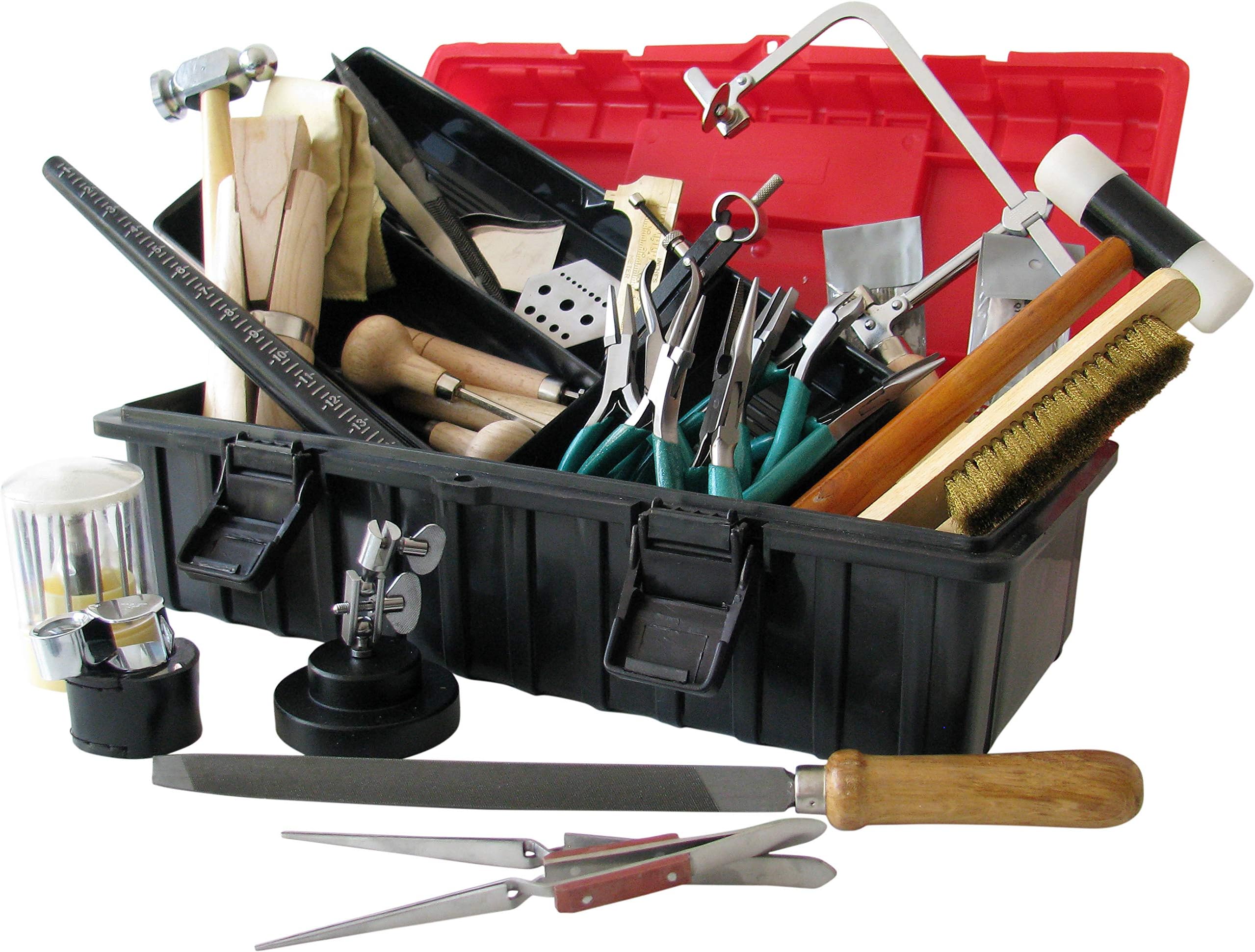 Selva Jewellery Making Tool Kit - Goldsmiths and Jewellery Making - Complement with Over 50 Tools with Everything You Need for Jewellery Making