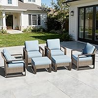 Vista 30 de Sofá de Mimbre Metálico para Patio de 75", Sofá Sillón de Ratán para Exteriores de 3 Asientos para Todo Tipo de Clima con Cojines Premium