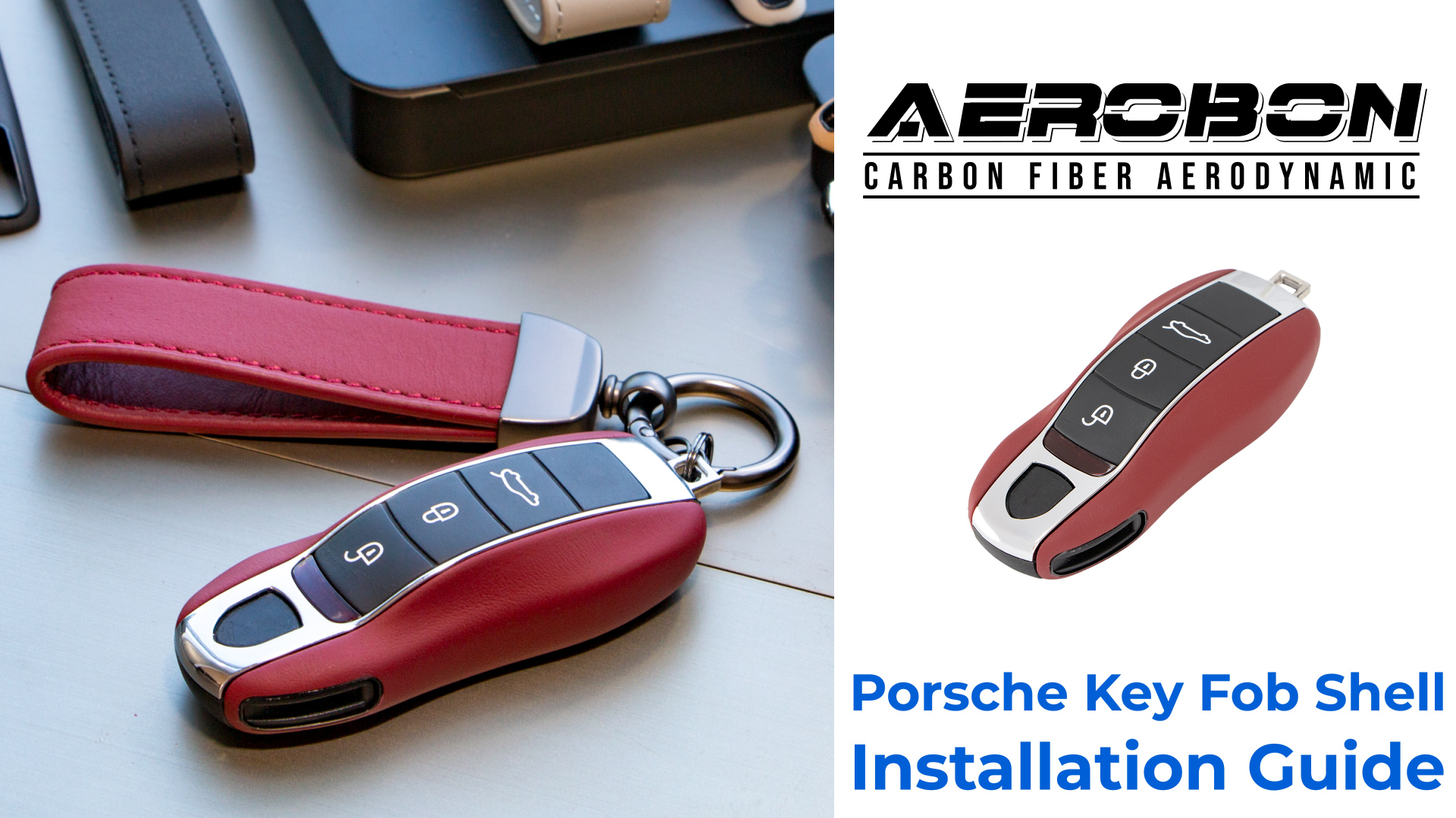 Amazon.com: AeroBon 3-Piece Painted Key Cover Key Fob Shell