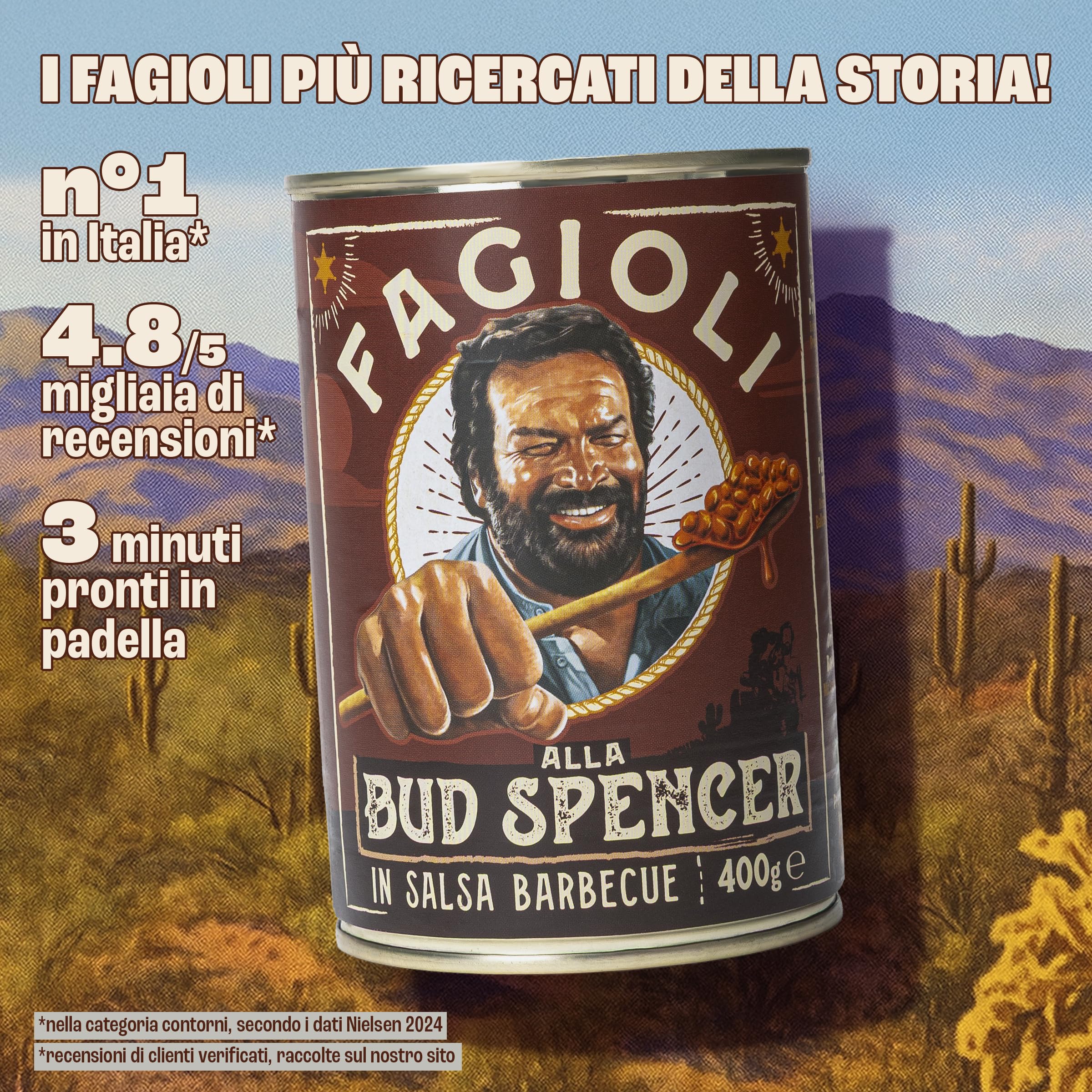 Fagioli alla Bud Spencer – In Salsa Barbecue (Vassoio da 12 Lattine da 400g)