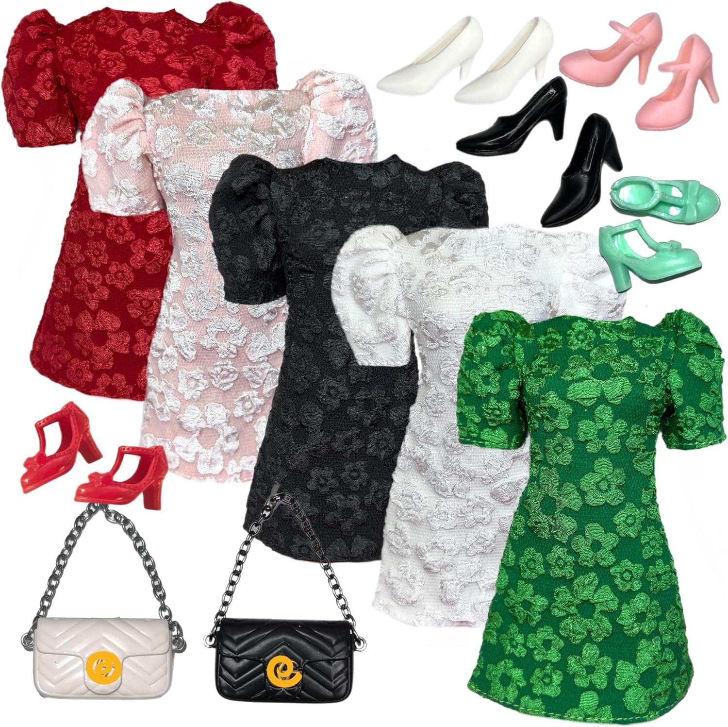 Eledoll Clothes Fashion Pack for 11.5 inch Doll Clothes 5 Special Occasions