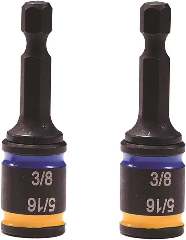 Malco MSHC1 2 in. C-RHEX Cleanable, Reversible Magnetic Hex Drivers (5/16″ and 3/8″)- 2 Pack