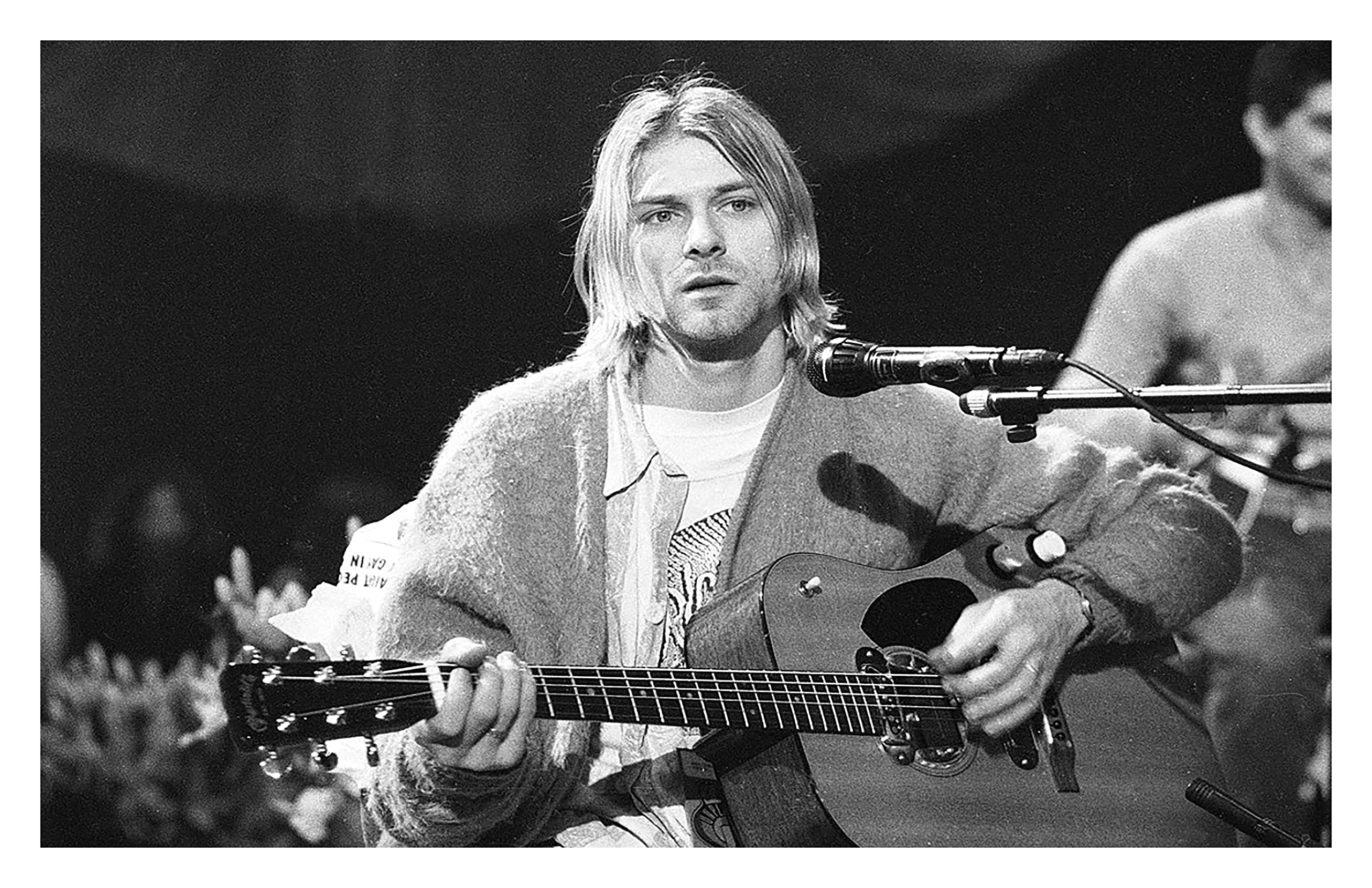 BALDAU PRINTS Nirvana Kurt Cobain Wall Poster For Room (Gloss Laminated, 12X18 Inch, 300 GSM) D55