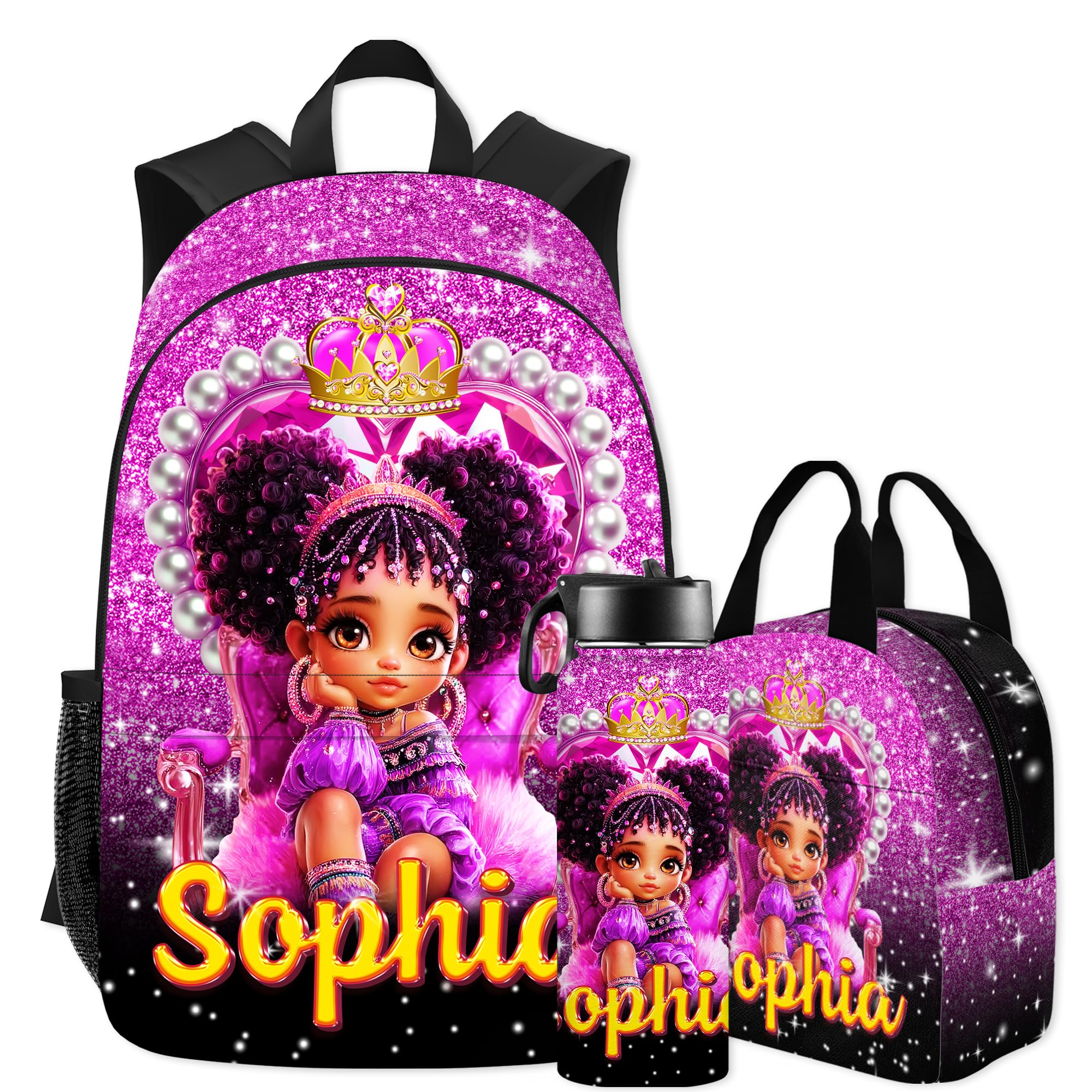 Custom Kids Backpack for Girls Boys Personalized Backpacks with Kids Name Customized School Bookbag for Daughter Son Back to School Gift for Preschool