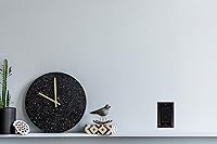 Vista 7 de Henne Bery Sunken Pearls - Placa de interruptor/placa de pared y cubierta de salida (decorador individual, 2 unidades, negro mate)