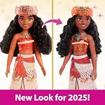 Mattel Disney Princess Poupée de mode Moana dans l'aspect signature & Collier, Possible & Collectionnable, inspirée par Disney Movie