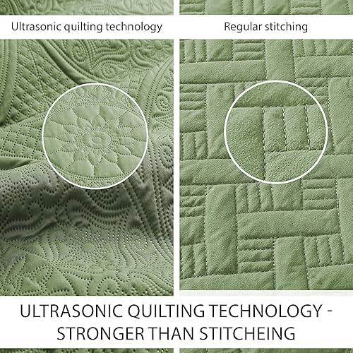 Vista 161 de IR Imperial Rooms - Juego de colcha individual (68 x 86 pulgadas) + 1 funda de almohada (20 x 26 + 2 pulgadas), 2 piezas, ligera, reversible