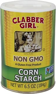 Clabber Girl Non-GMO Corn Starch, Gluten-Free Thickener for Gravy Sauce Soup, 6.5oz Resealable Can