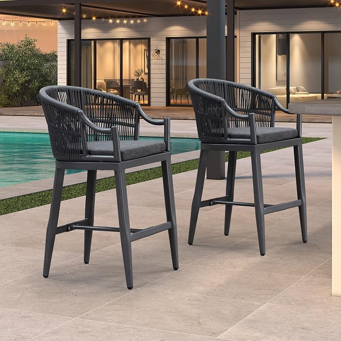 Curated visual reference: Visual Reference: Amazon Com Purple Leaf Outdoor Counter Height Bar Stools Set