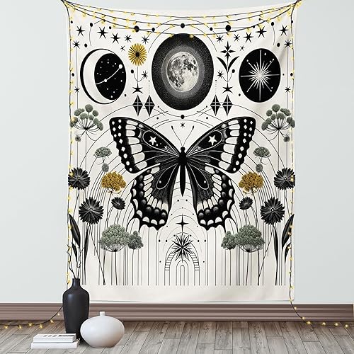 Miniatura 46 de Ambesonne Tapiz de fiesta de los años 70, caja retro en arte pop, música de baile, composición colorida impresa, para colgar en la pared para