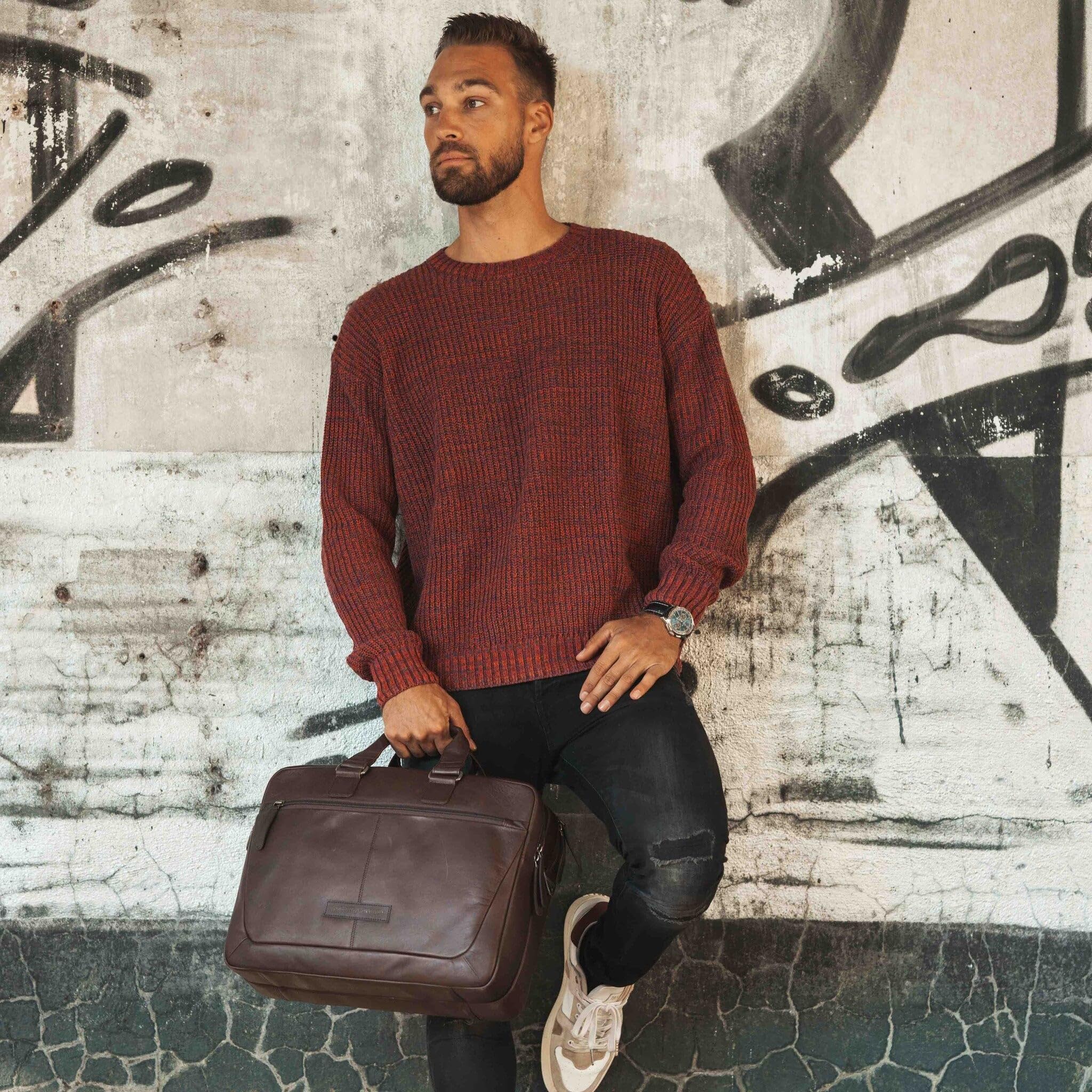 The Chesterfield Brand - Leder Laptoptasche Braun Seth