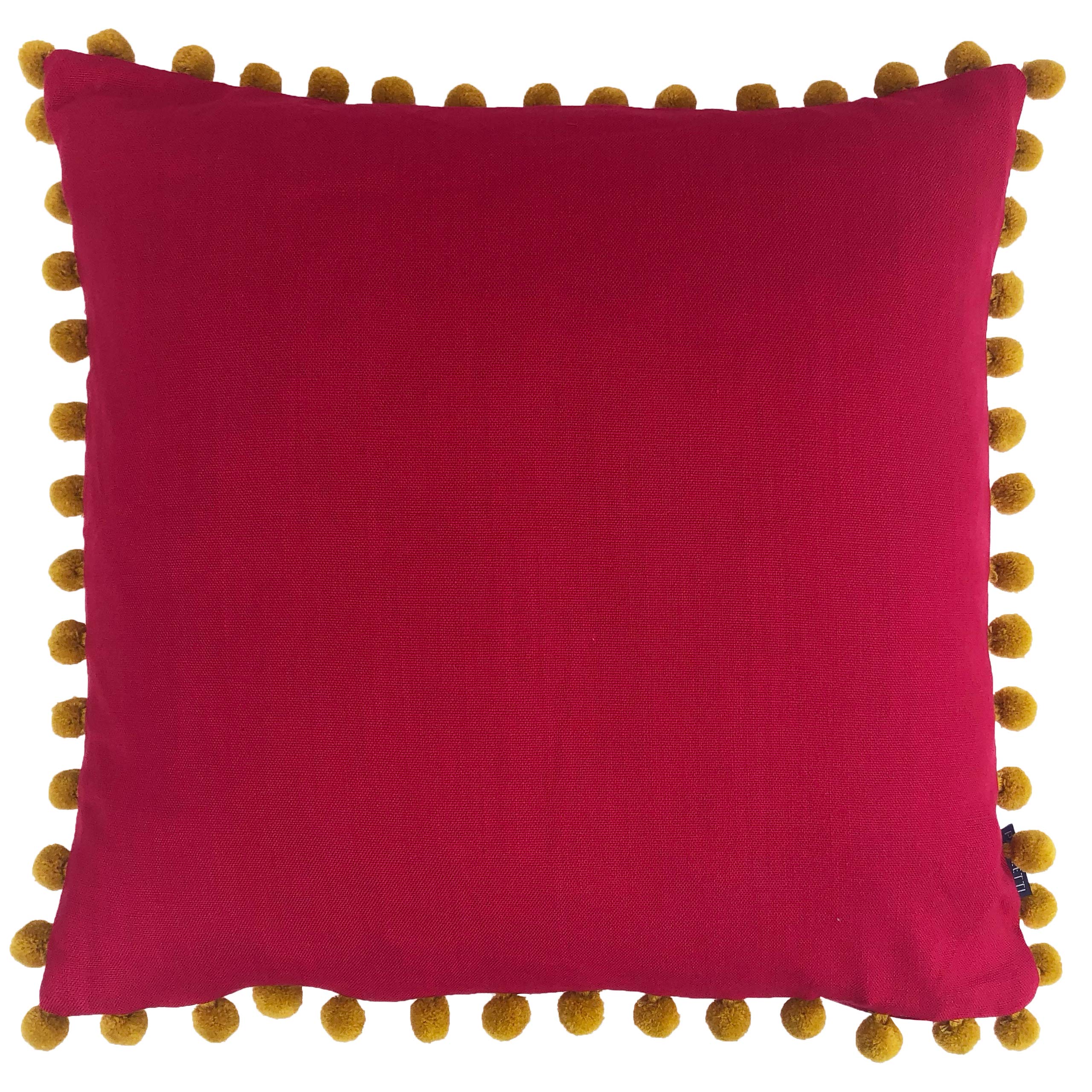 "Riva Home Mardi Gras Polyester Filled Cushion, Fuchsia, 50 x 50 cm (20" x 20")