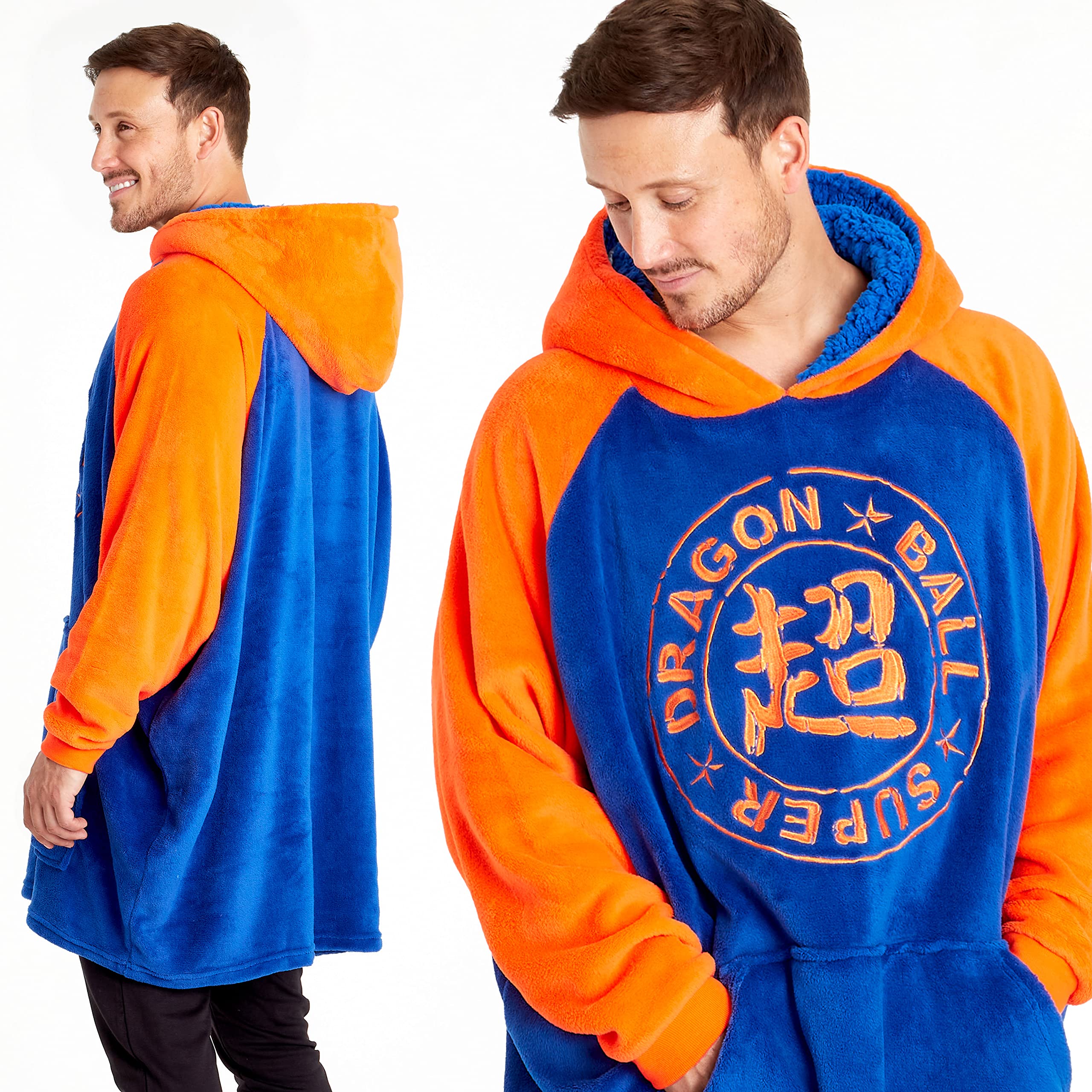 Dragon Ball Z Felpa Uomo con Cappuccio - Felpe Oversize Uomo Ragazzo in Pile