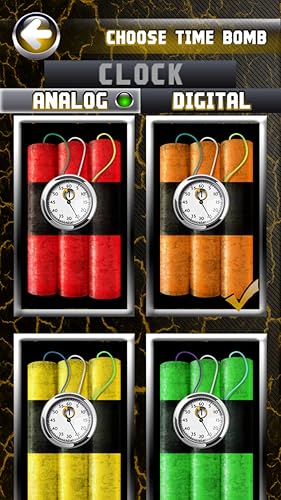 exibição rachaduras Timebomb